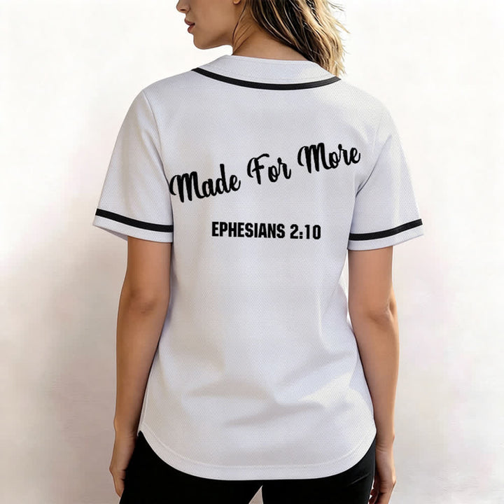 Christianartworkshop Made For More Ephesians 2:10 Unisex Baseball Jersey - image 11