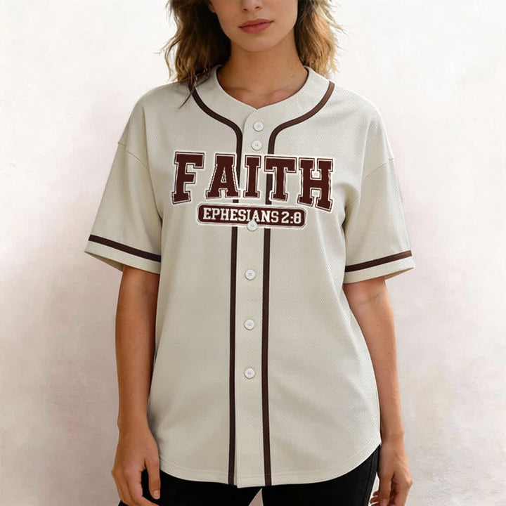 Christianartworkshop Faith Custom Name Number Baseball Jersey - image 14