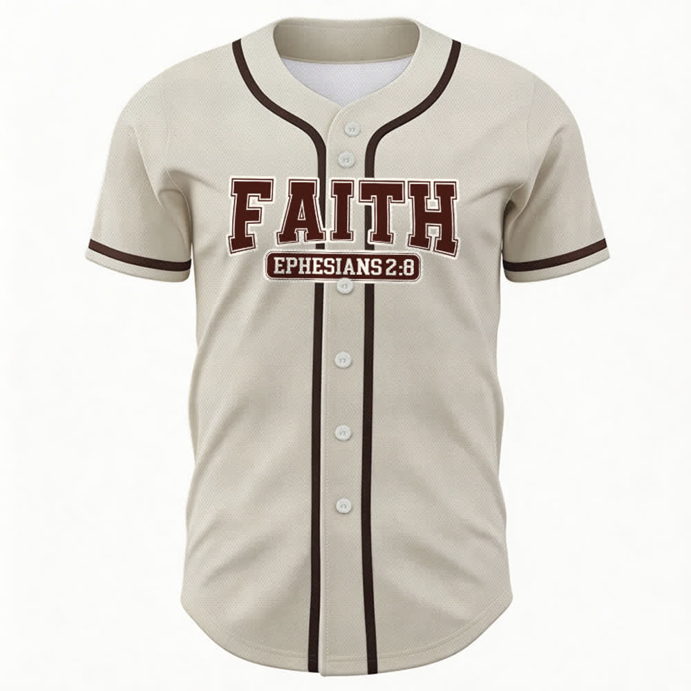 Christianartworkshop Faith Custom Name Number Baseball Jersey - image 10