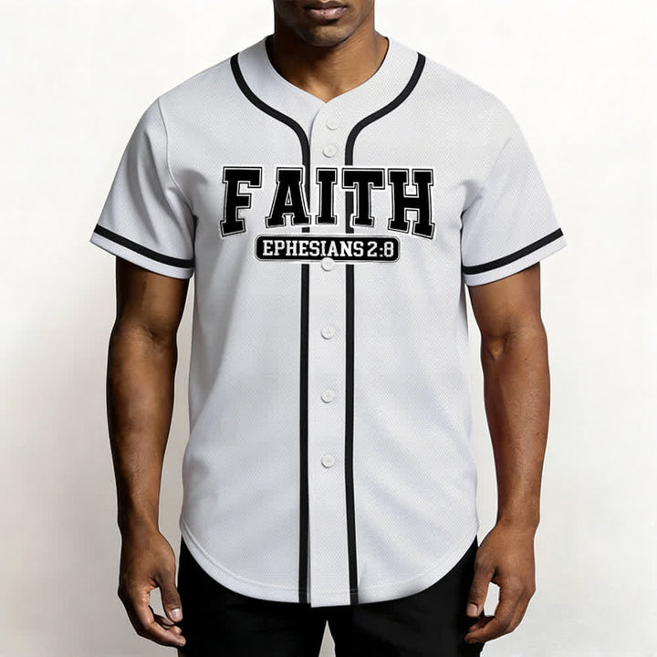 Christianartworkshop Faith Custom Name Number Baseball Jersey - image 20