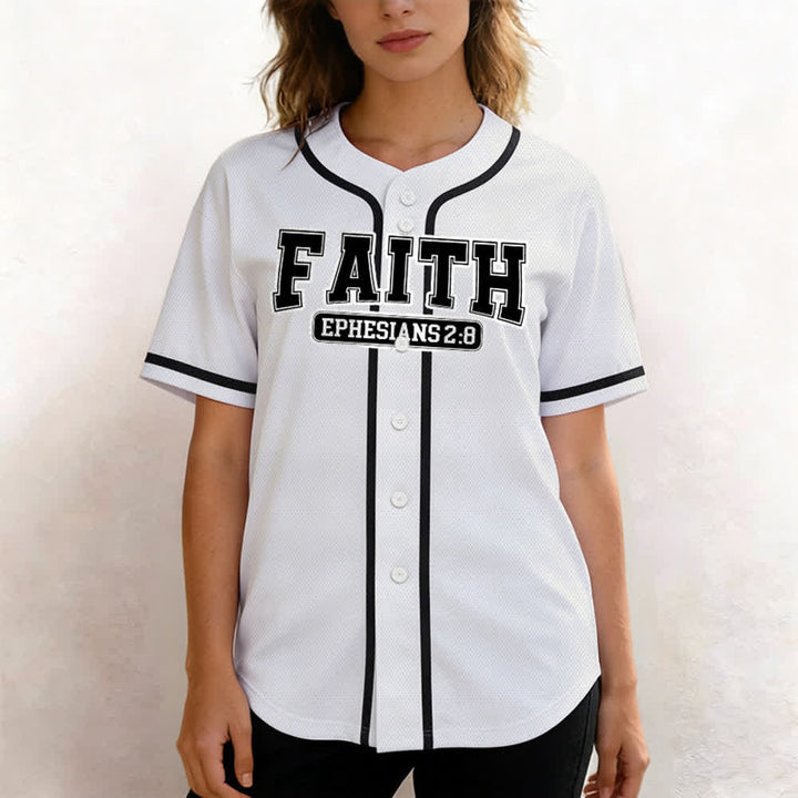 Christianartworkshop Faith Custom Name Number Baseball Jersey - image 22