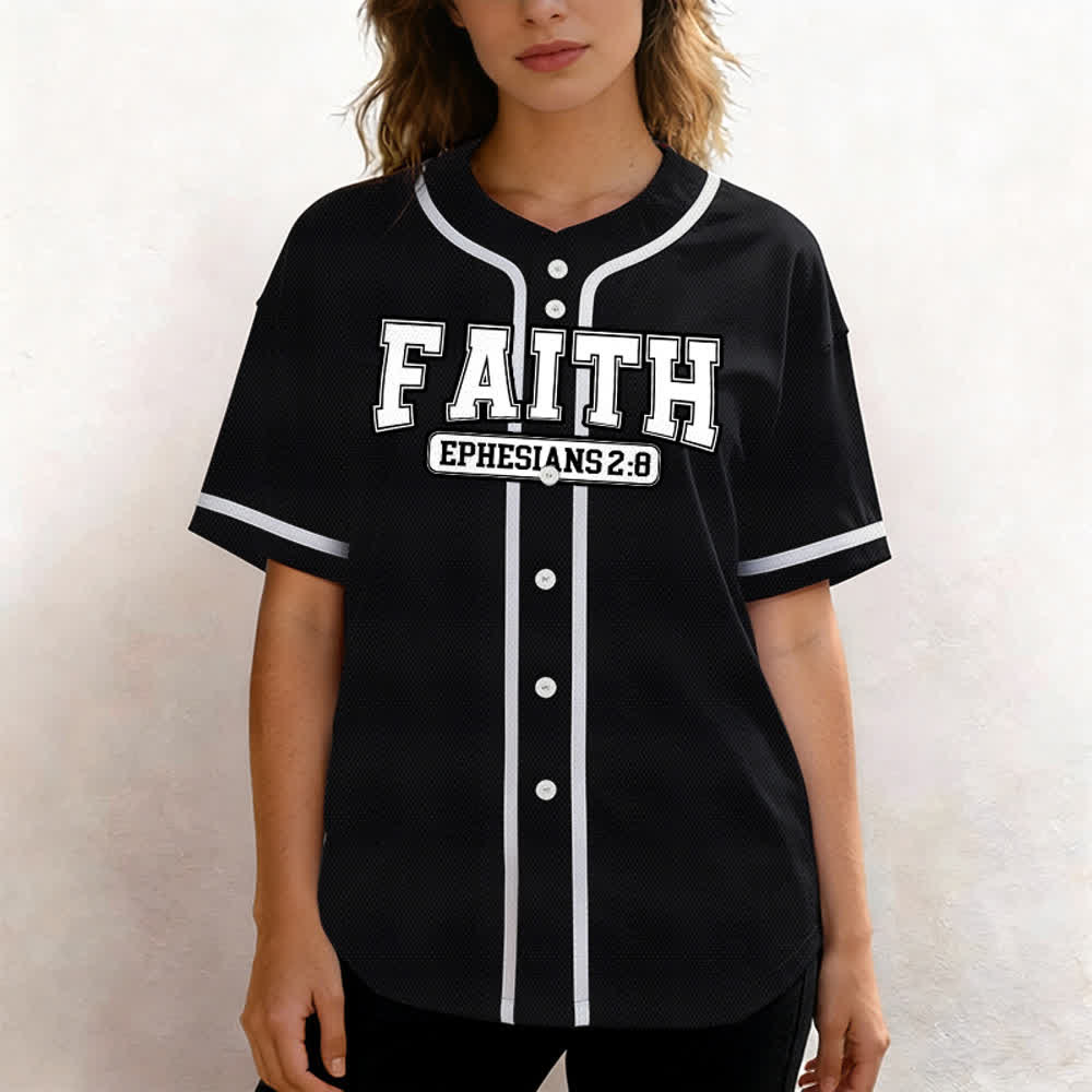 Christianartworkshop Faith Custom Name Number Baseball Jersey - image 30