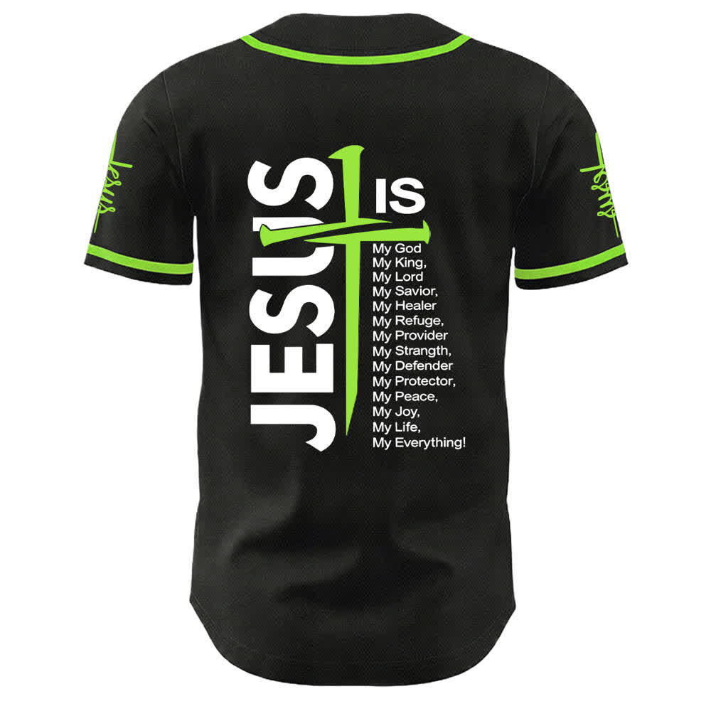 Christianartworkshop Jesus Is My Everything Faith Unisex Baseball Jersey - image 20