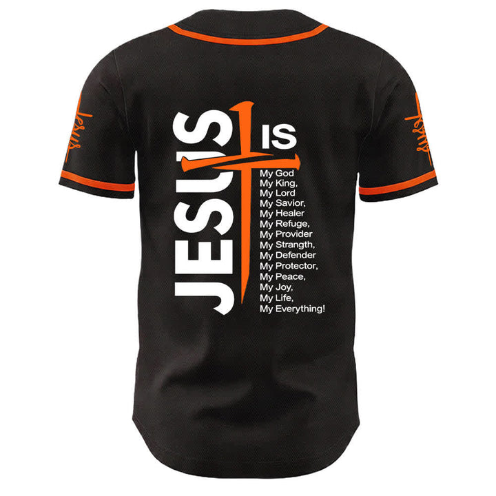 Christianartworkshop Jesus Is My Everything Faith Unisex Baseball Jersey - image 14