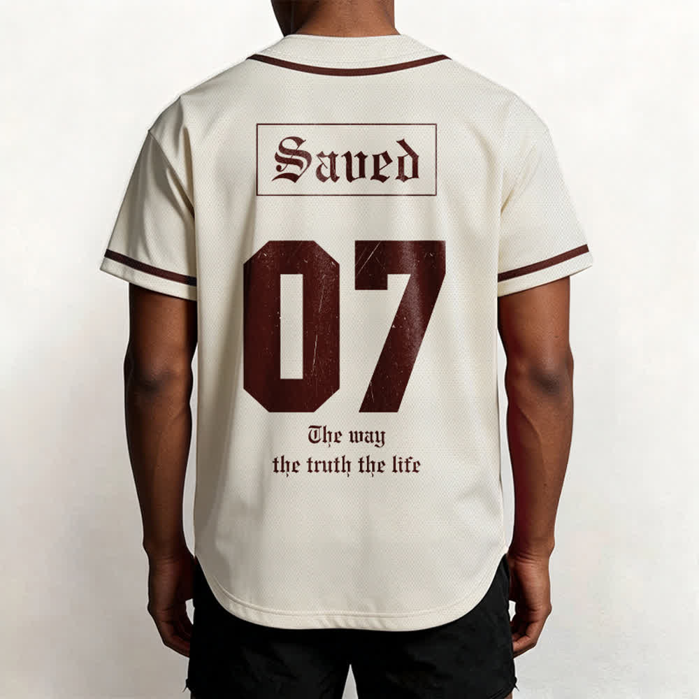 Christianartworkshop The Way The Truth The Life Faith Baseball Jersey - image 6