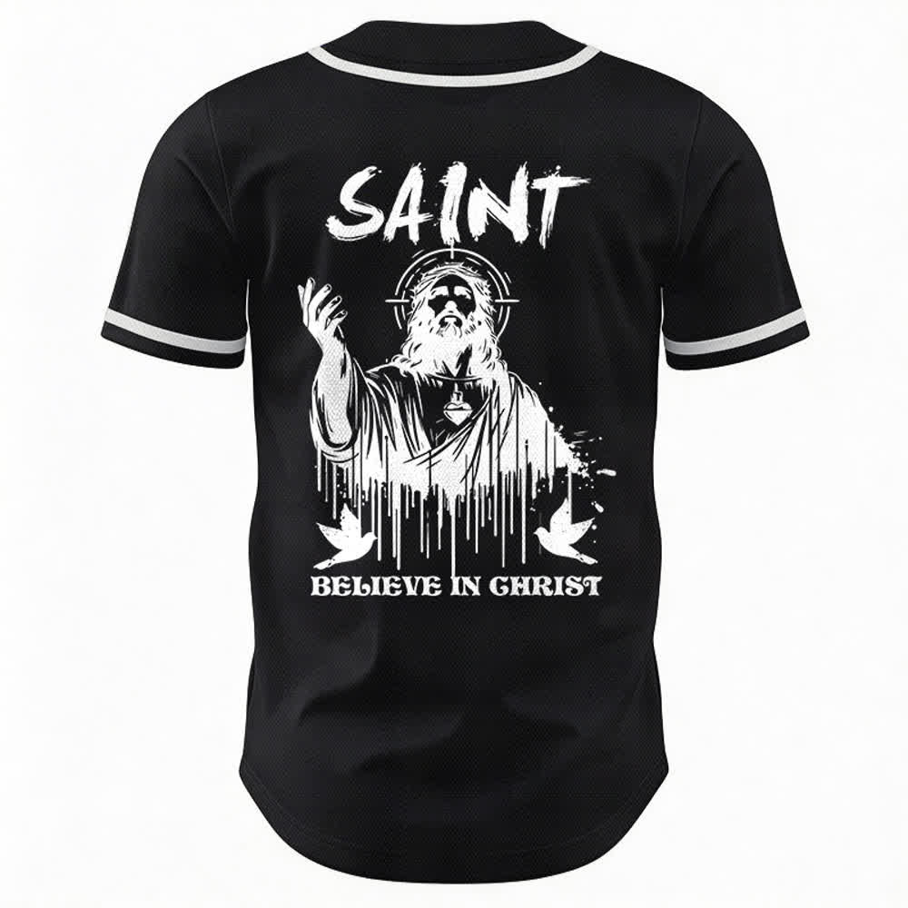 Christianartworkshop Saint Believe In Christ Unisex Baseball Jersey - image 8