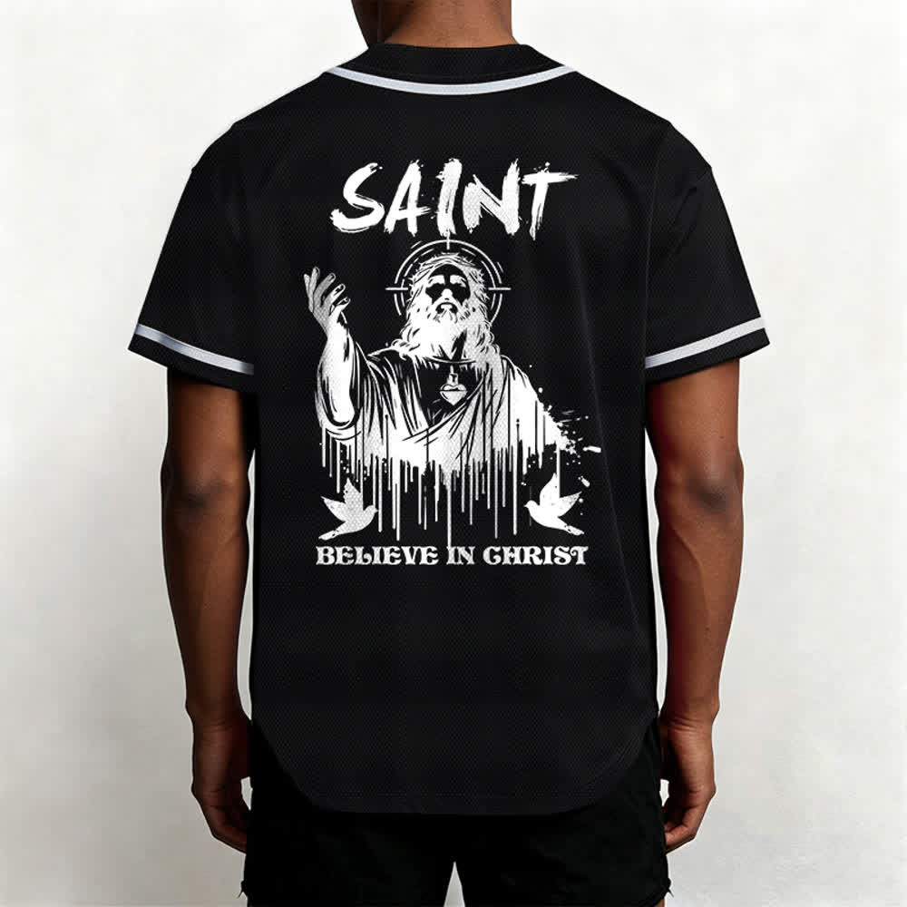 Christianartworkshop Saint Believe In Christ Unisex Baseball Jersey - image 10