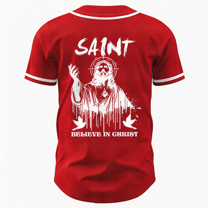 Christianartworkshop Saint Believe In Christ Unisex Baseball Jersey - image 15