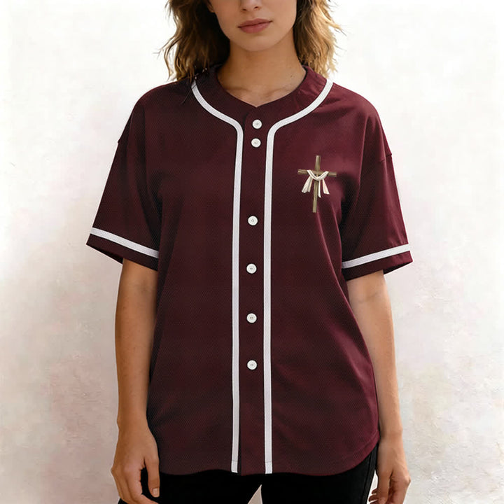 Christianartworkshop He Is Not Here He Is Risen Faith Unisex Baseball Jersey - image 34