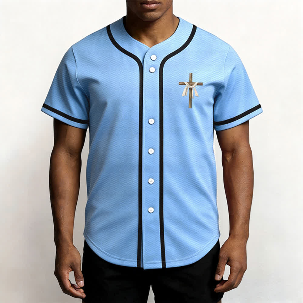 Christianartworkshop He Is Not Here He Is Risen Faith Unisex Baseball Jersey - image 39