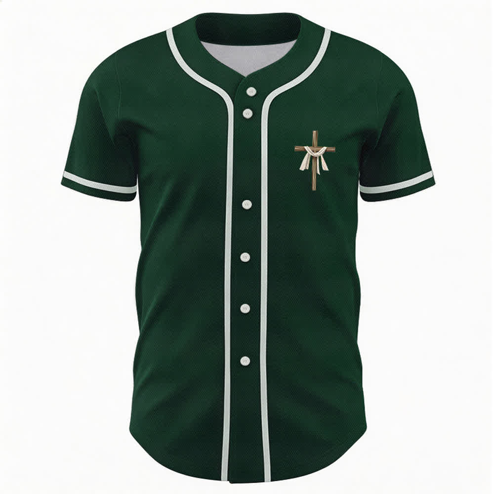 Christianartworkshop He Is Not Here He Is Risen Faith Unisex Baseball Jersey - image 44
