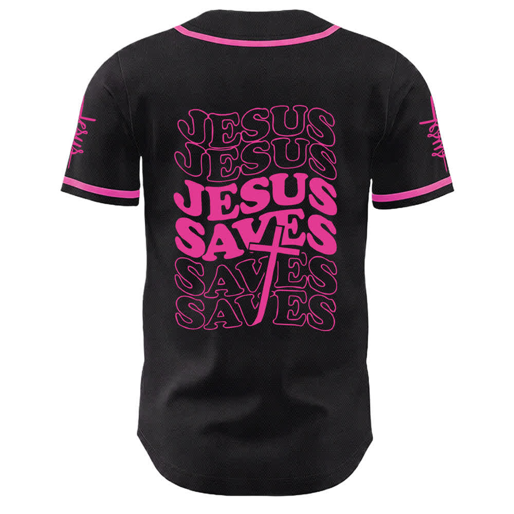 Christianartworkshop Jesus Saves Faith Statement Unisex Custom Baseball Jersey - image 16