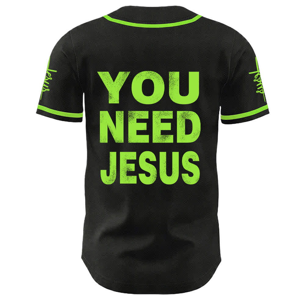 Christianartworkshop You Need Jesus Faith Statement Unisex Baseball Jersey - image 19
