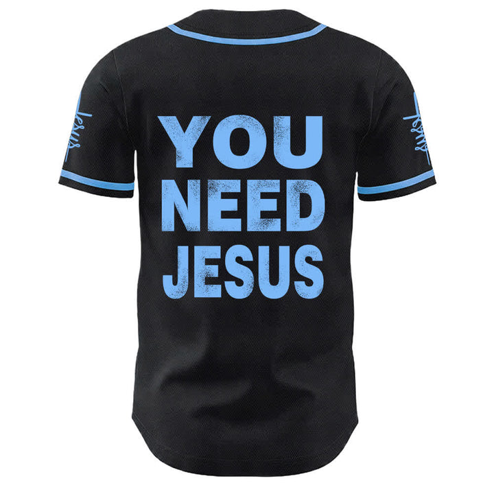 Christianartworkshop You Need Jesus Faith Statement Unisex Baseball Jersey - image 13