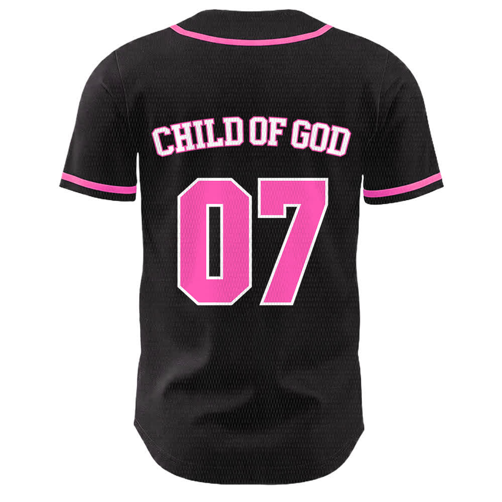 Christianartworkshop Child Of God Number 07 Unisex Baseball Jersey - image 8