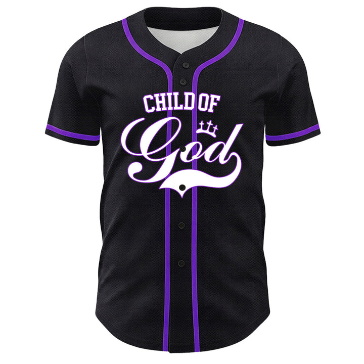 Christianartworkshop I Am A Child Of God Lamb Crown Graphic Unisex Baseball Jersey - image 5