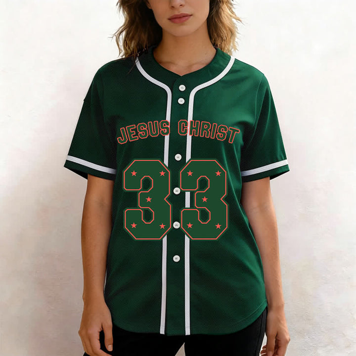 Christianartworkshop Jesus Christ 33 Light Blue Baseball Jersey - image 38