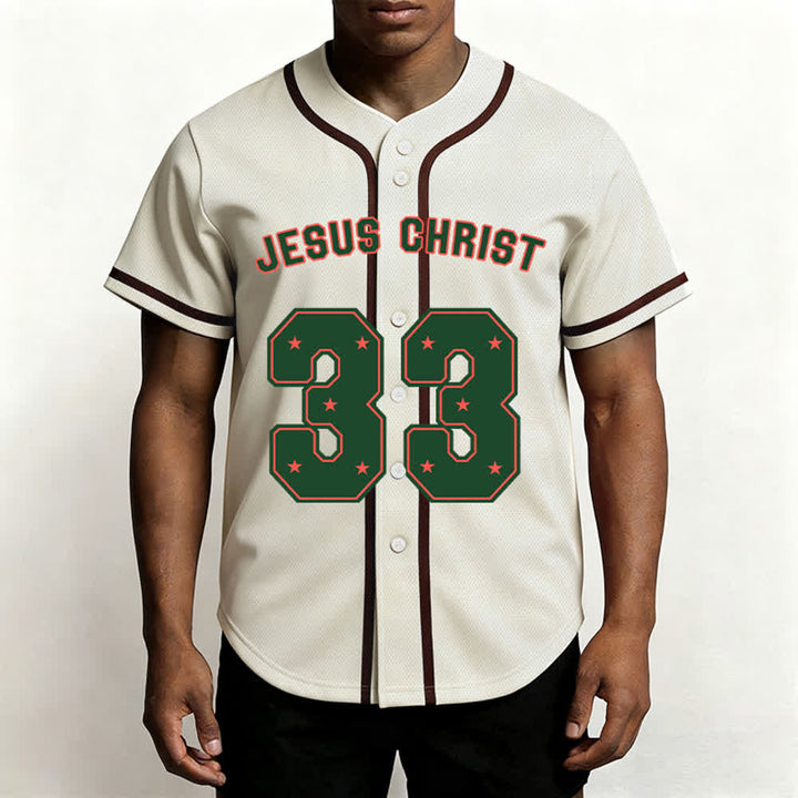 Christianartworkshop Jesus Christ 33 Light Blue Baseball Jersey - image 26