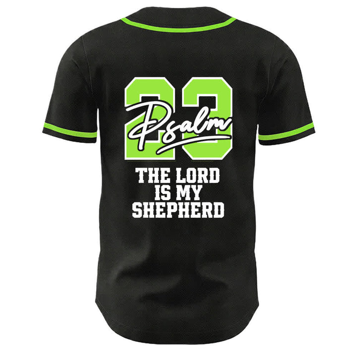 Christianartworkshop Psalm 23 Black Gold Statement Baseball Jersey - image 13