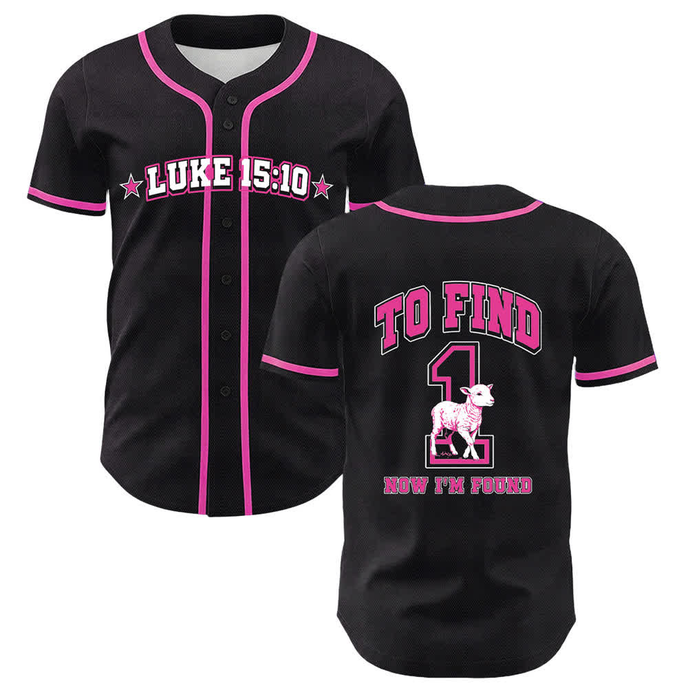 Christianartworkshop Luke 15:10 Found Sheep Mesh Baseball Jersey - Pink - 5XL - image 21