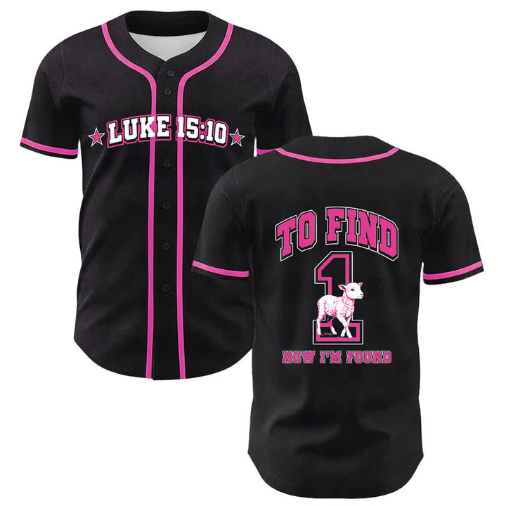 Christianartworkshop Luke 15:10 Found Sheep Mesh Baseball Jersey - Pink - 5XL - image 21