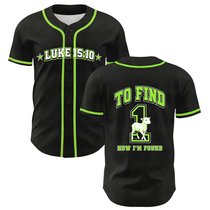 Christianartworkshop Luke 15:10 Found Sheep Mesh Baseball Jersey - Green - 5XL - image 6