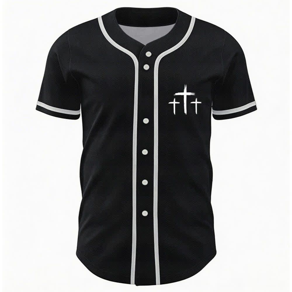 Christianartworkshop Faith Over Fear Contrast Trim Baseball Jersey - image 9