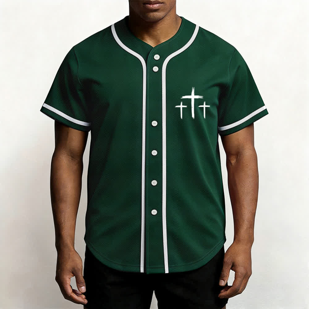 Christianartworkshop Faith Over Fear Contrast Trim Baseball Jersey - image 41