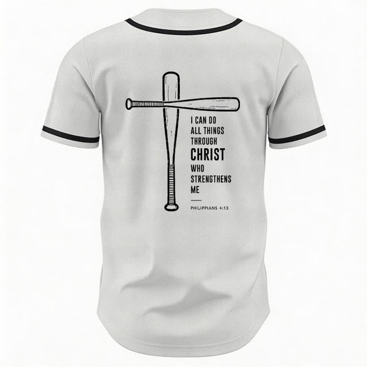 Christianartworkshop I CAN DO ALL THINGS THROUGH CHRIST Baseball Jersey - image 8