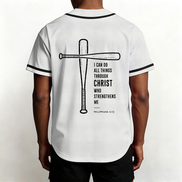 Christianartworkshop I CAN DO ALL THINGS THROUGH CHRIST Baseball Jersey - image 12