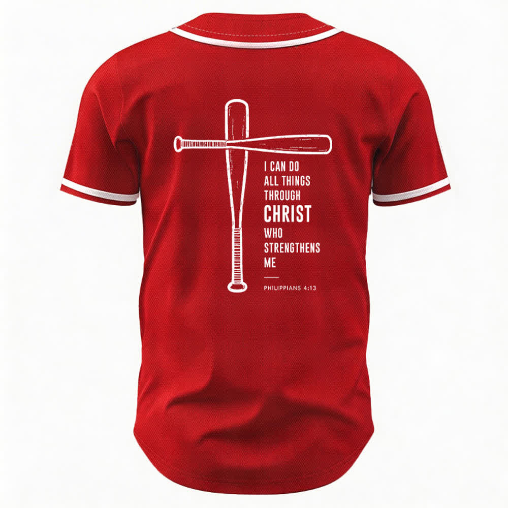 Christianartworkshop I CAN DO ALL THINGS THROUGH CHRIST Baseball Jersey - image 43