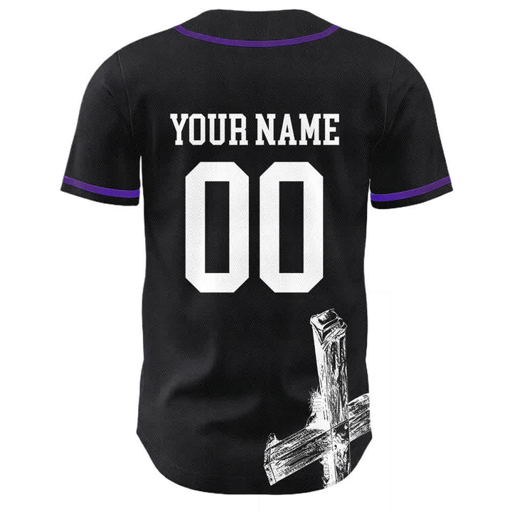 Christianartworkshop Jesus Saves Custom Name Baseball Jersey - image 10