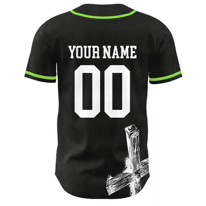 Christianartworkshop Jesus Saves Custom Name Baseball Jersey - image 22