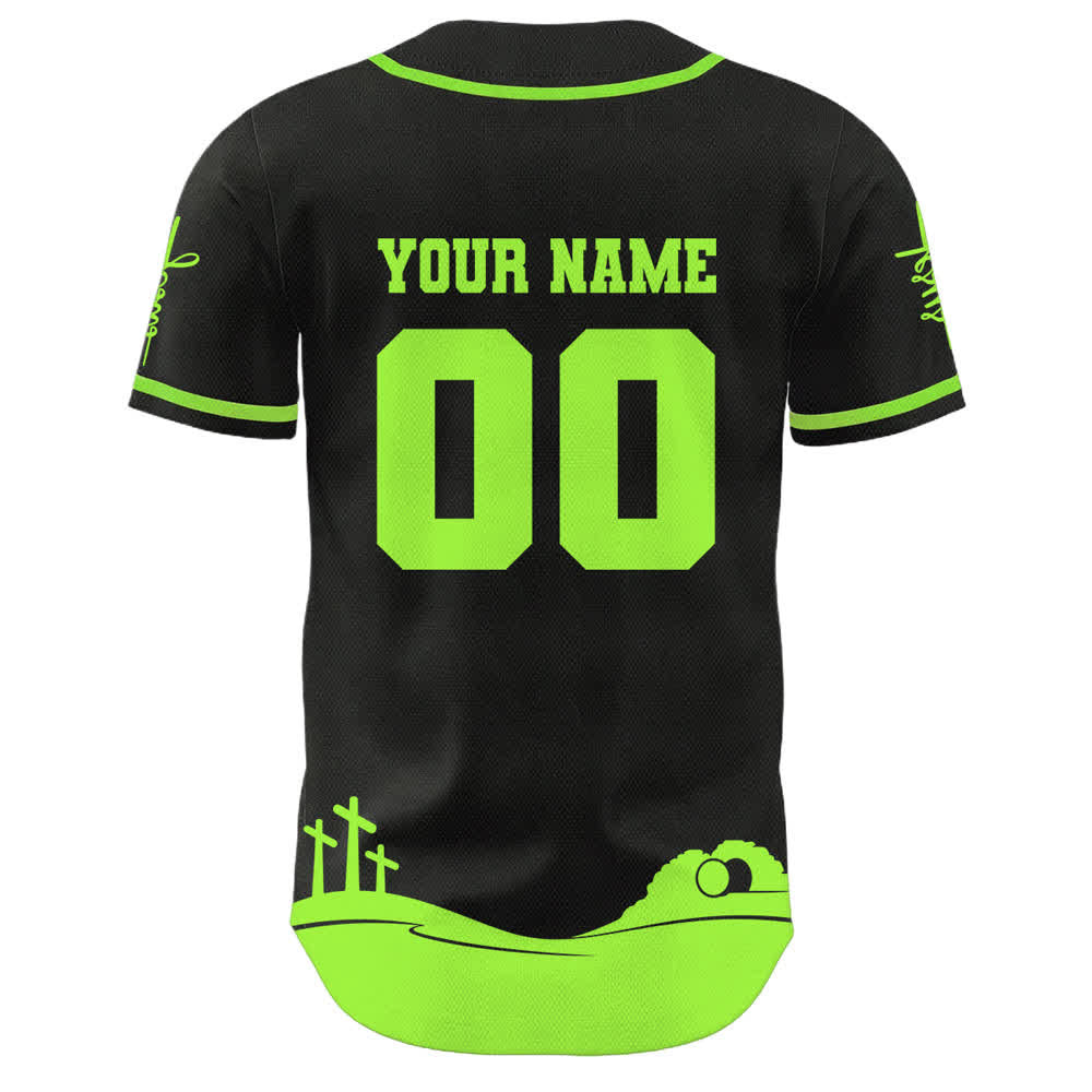Christianartworkshop Jesus Is My King Personalized Mesh Baseball Jersey - image 25
