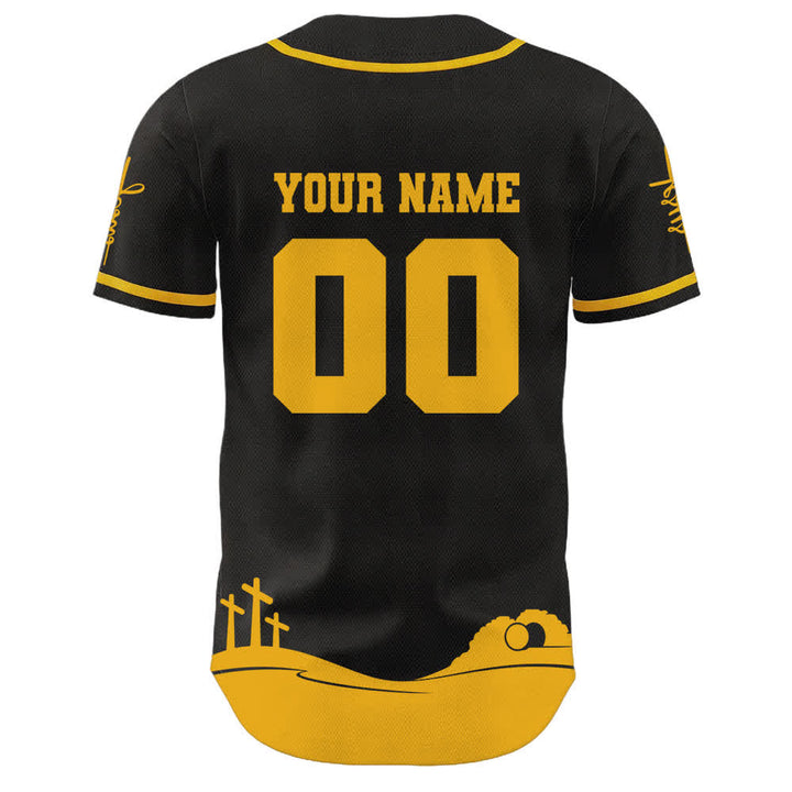 Christianartworkshop Jesus Is My King Personalized Mesh Baseball Jersey - image 19