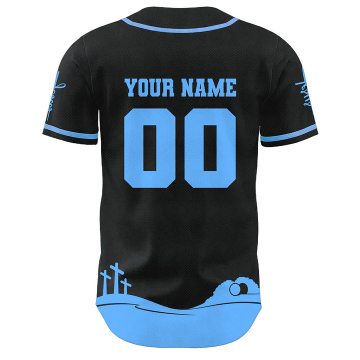 Christianartworkshop Jesus Is My King Name & Number Personalized Baseball Jersey - image 13