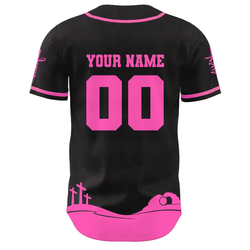 Christianartworkshop Jesus Is My King Name & Number Personalized Baseball Jersey - image 22