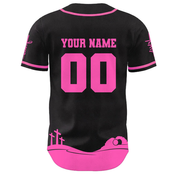 Christianartworkshop Jesus Is My King Name & Number Personalized Baseball Jersey - image 22