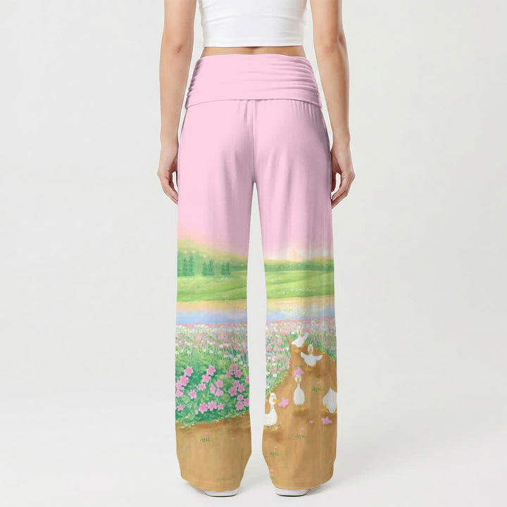Christianartworkshop Child Of God Pastoral Print Lounge Women's Wide Leg Pants - image 2