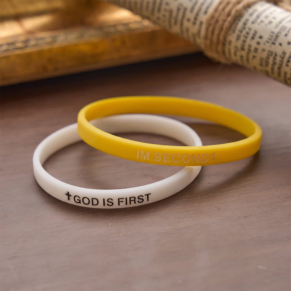 Christianartworkshop Luminous Cross Silicone Wristband With Inspirational Script: Emblem of Humble Sacred Surrender - image 13