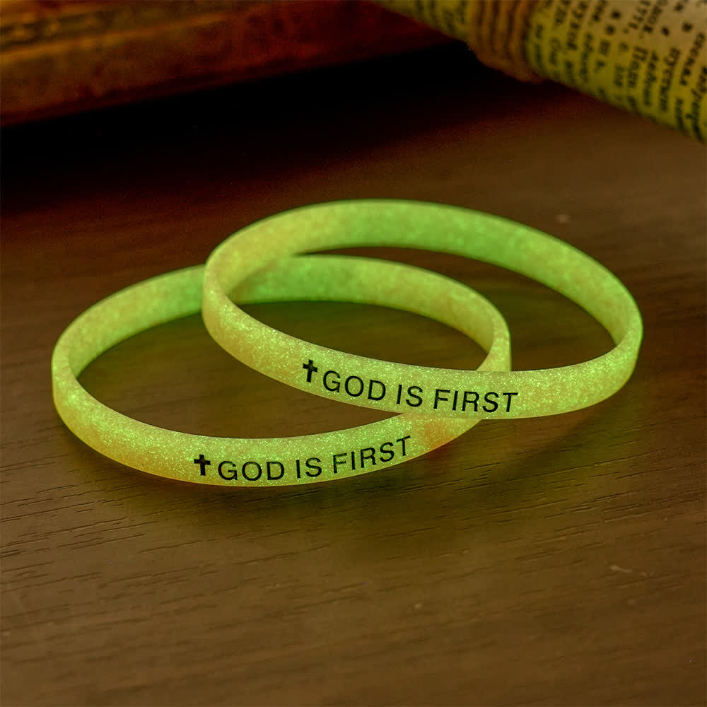Christianartworkshop Luminous Cross Silicone Wristband With Inspirational Script: Emblem of Humble Sacred Surrender - J - image 18