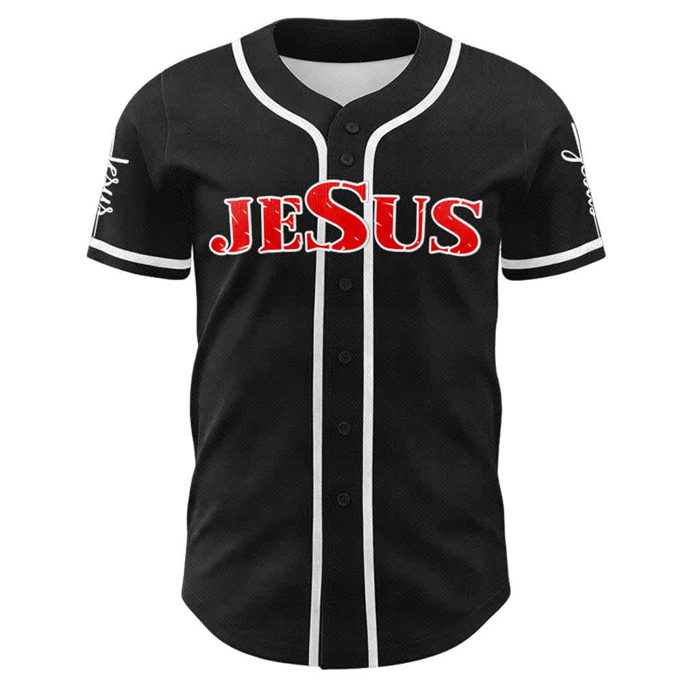 Christianartworkshop Jesus Cross Nail and Crown of Thorns Baseball Jersey - image 36