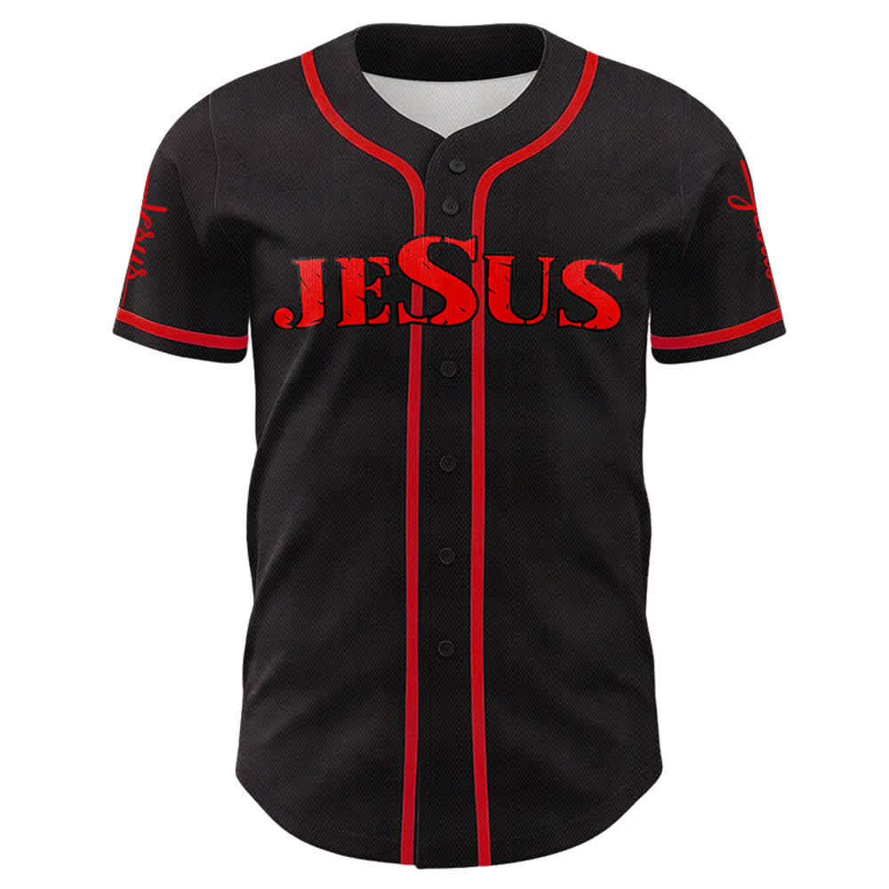 Christianartworkshop Jesus Cross Nail and Crown of Thorns Baseball Jersey - image 39