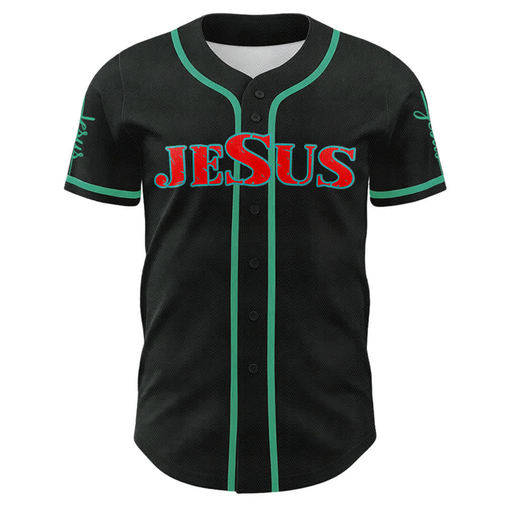 Christianartworkshop Jesus Cross Nail and Crown of Thorns Baseball Jersey - image 49