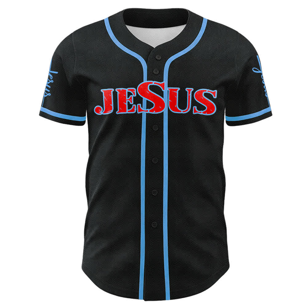 Christianartworkshop Jesus Cross Nail and Crown of Thorns Baseball Jersey - image 48