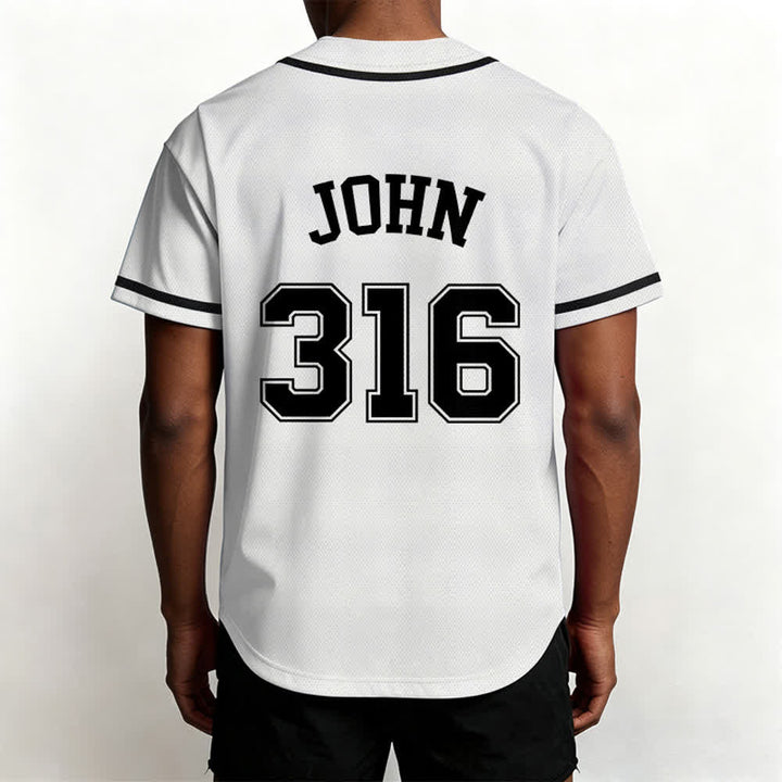 Christianartworkshop Sporty Team Jesus John 316 Inspirational Scripture Statement Unisex Baseball Jersey - image 11