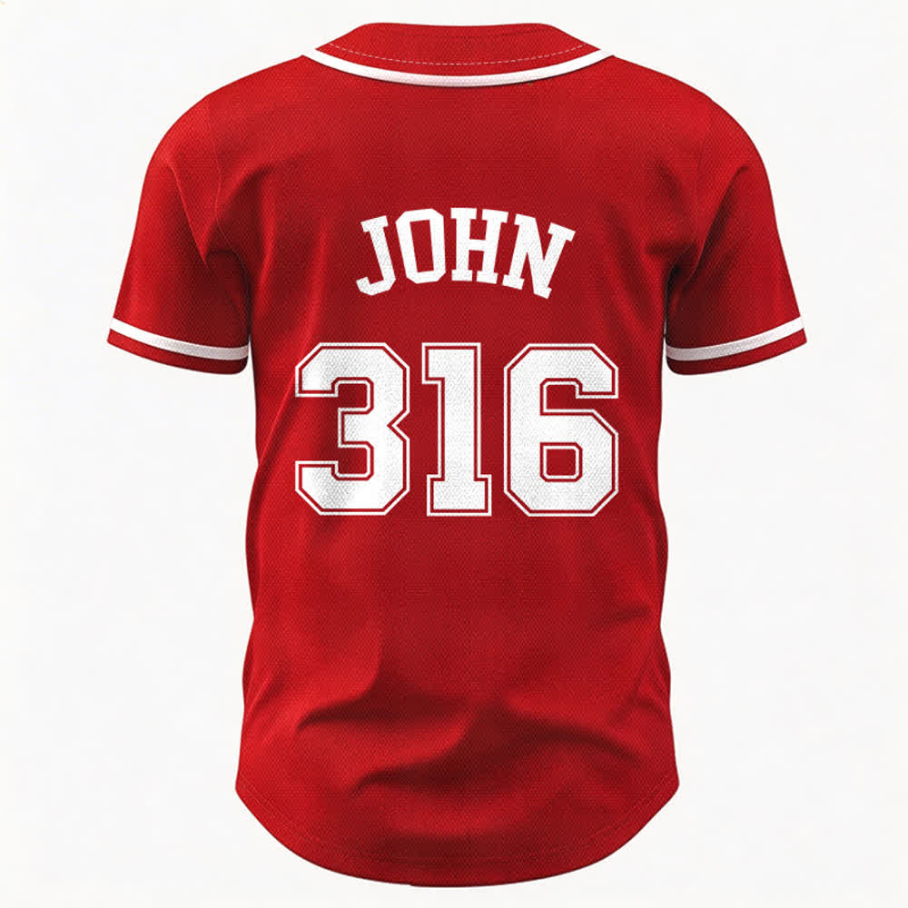Christianartworkshop Sporty Team Jesus John 316 Inspirational Scripture Statement Unisex Baseball Jersey - image 51