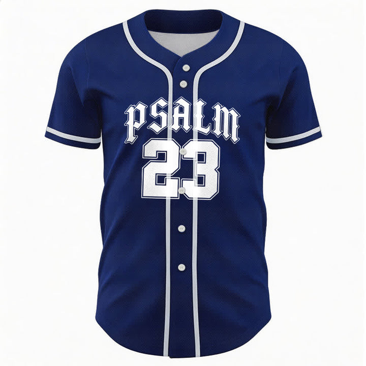 Christianartworkshop Peace Dove & Faith Slogan Religious Psalm 23 Athletic Design Unisex Baseball Jersey - image 15