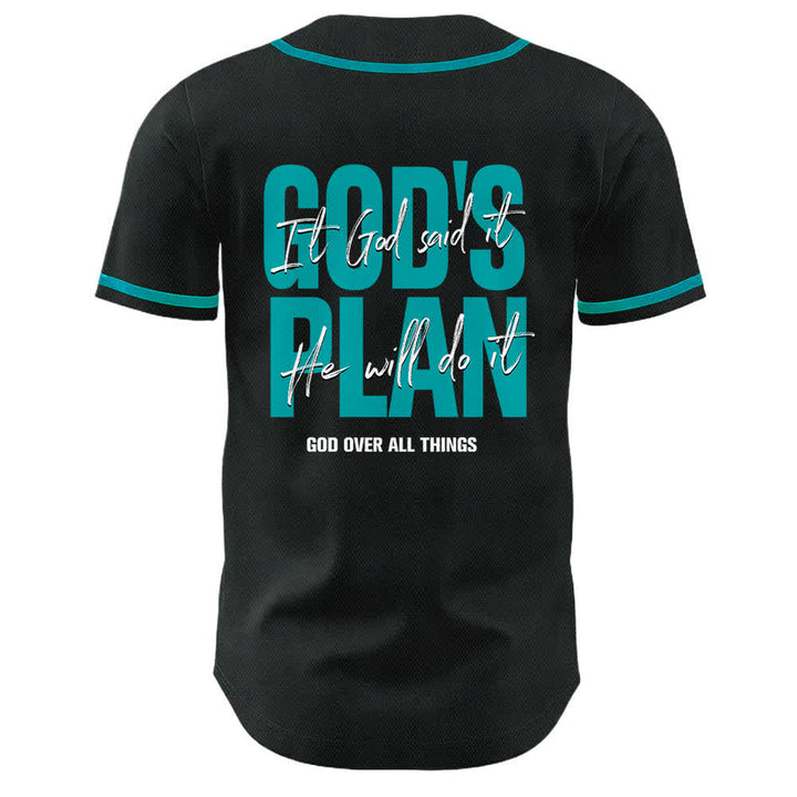 Christianartworkshop God's Plan Praying Hands Faith Slogan Dual Side Printed Unisex Baseball Jersey - image 13