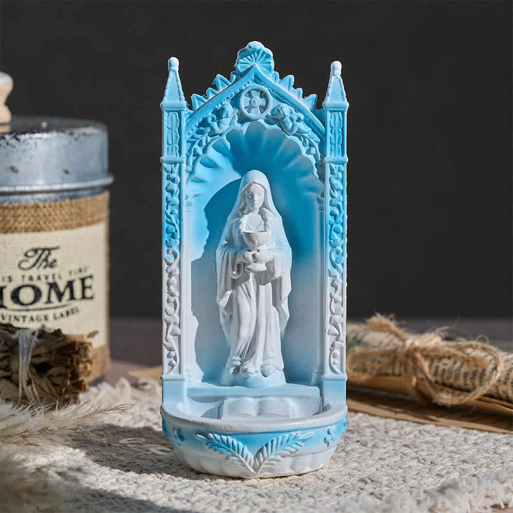 Christianartworkshop Vintage Arch Shrine Holy Statue Table Decor: Token of Abiding Sacred Blessing - Our Lady - image 0